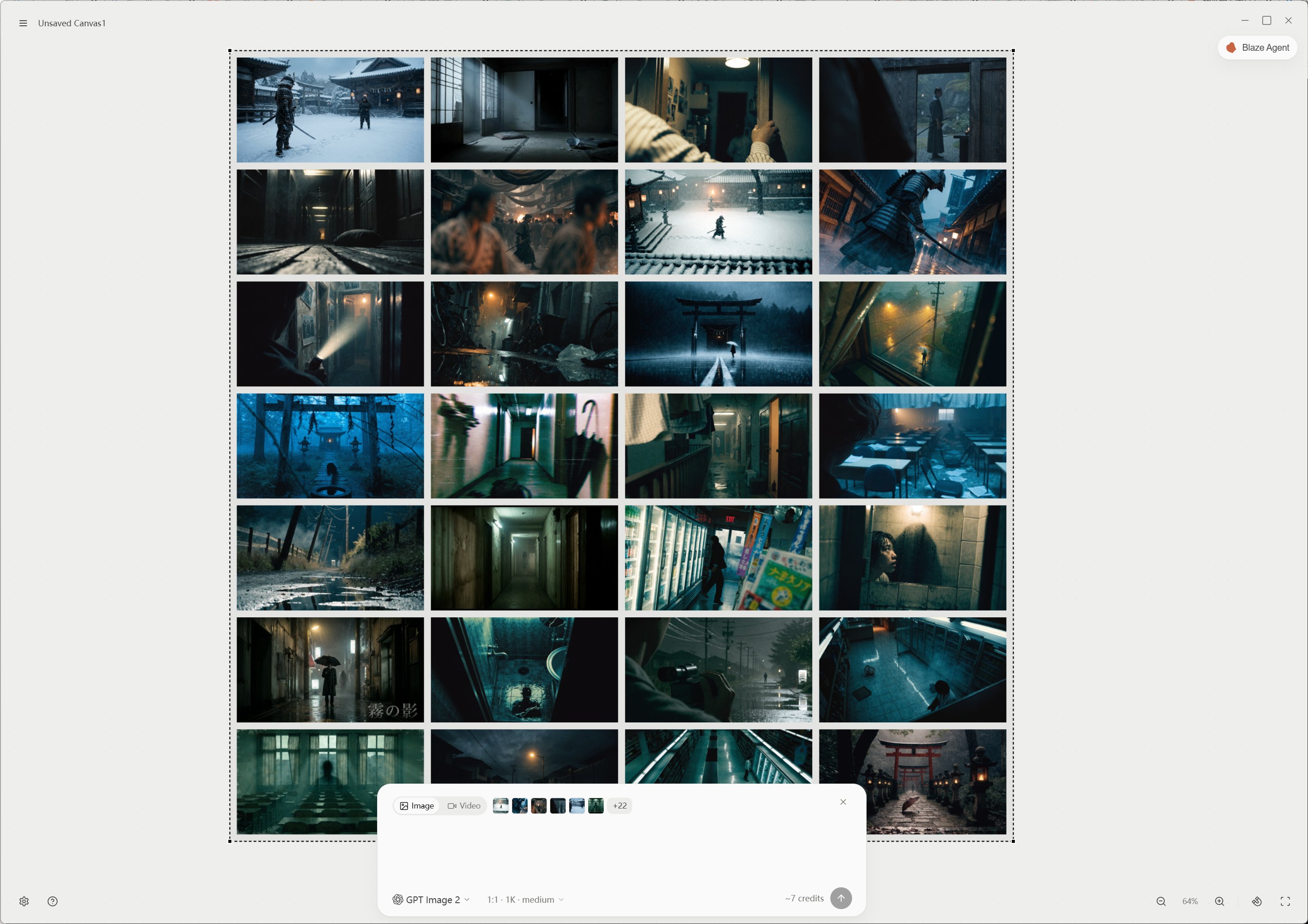 BLAZE Canvas — spatial workspace